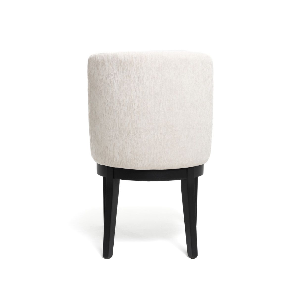 Hedda spisestol (Boston cream) Sort eike ramme og ben