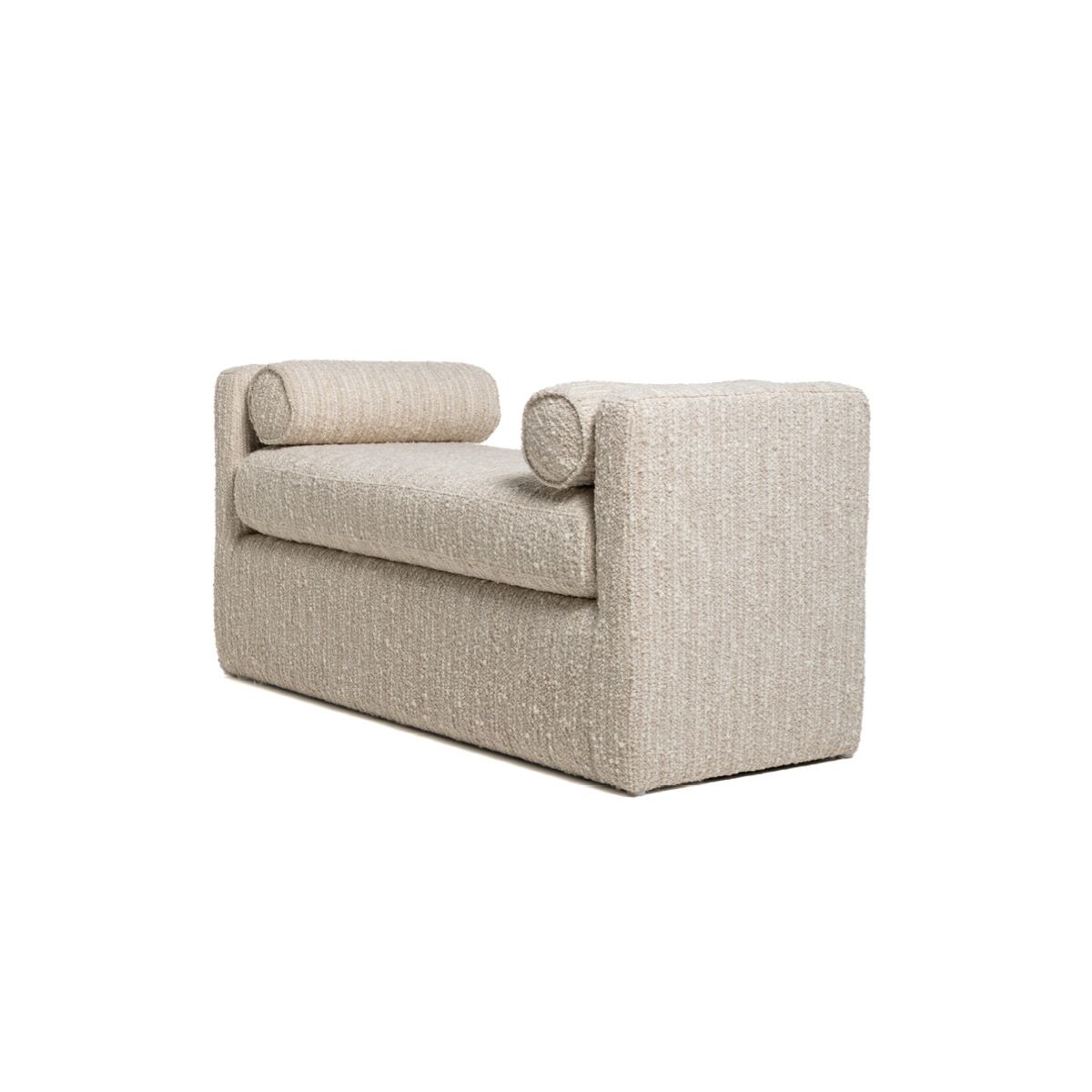 Marlow sittebenk (120x55x60) grovvevd krem/beige melert 