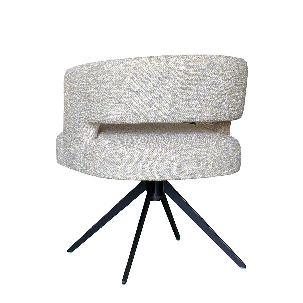 Marcel spisestol med sving (Sunset beige melert)