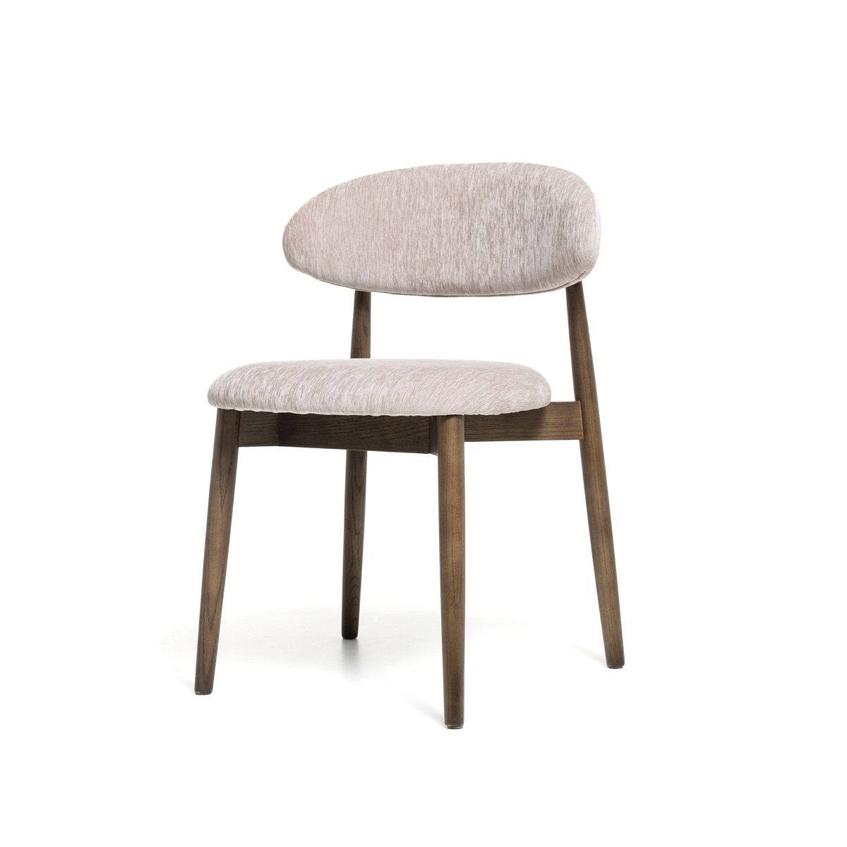 Malmø spisestol heltre røkt eik (stoff Boston beige)