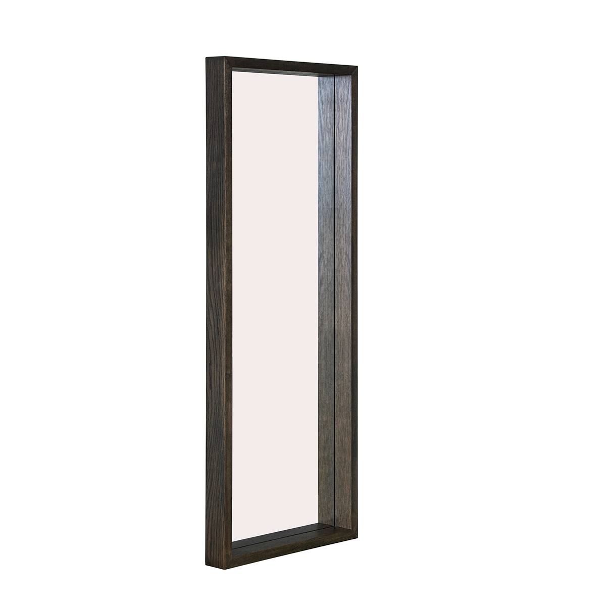 Geilo speil med dyp ramme (sort eik - 200x65x8)