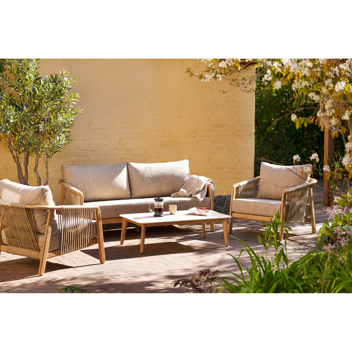 Fargo sofagruppe (aluminium) taupe