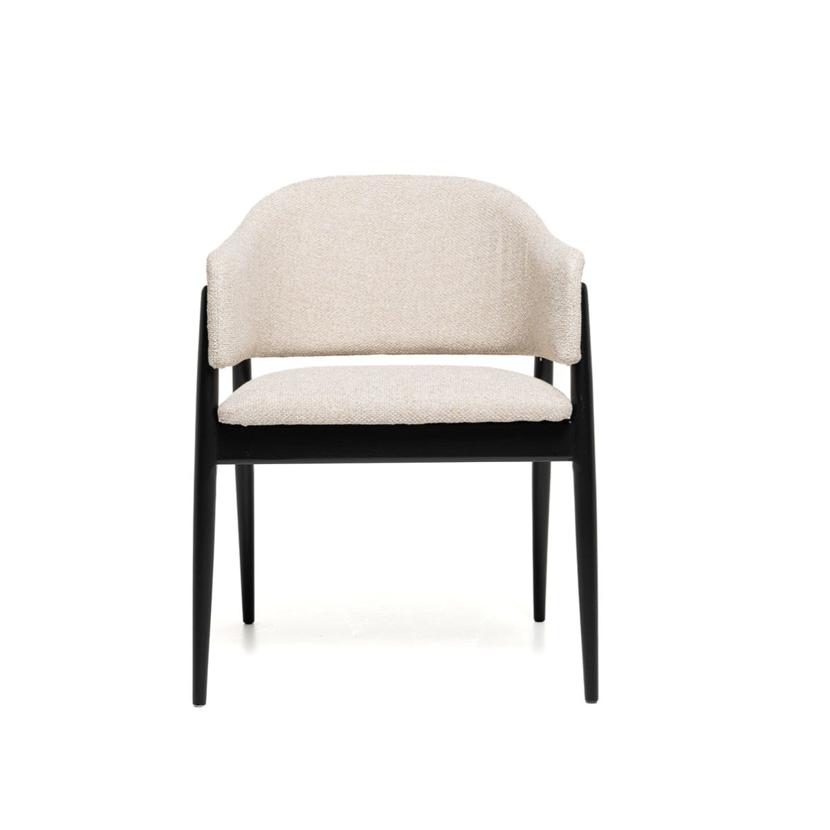 Linde spisestol (Sunset beige melert) sort eik ben