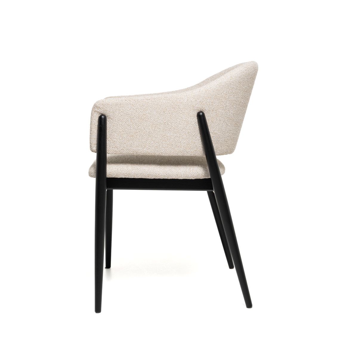 Linde spisestol (Sunset beige melert) sort eik ben