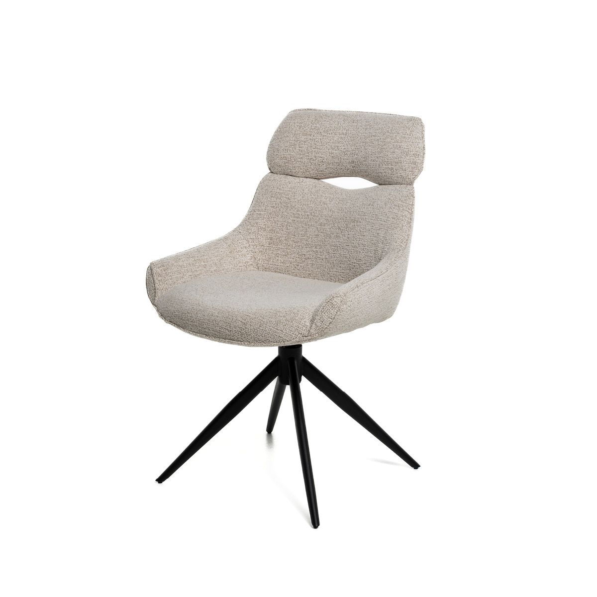 Noah spisestol med sving og vipp (Present lys beige melert)