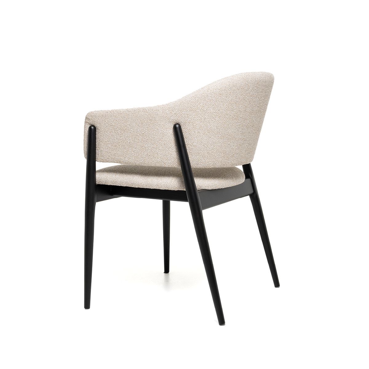 Linde spisestol (Sunset beige melert) sort eik ben