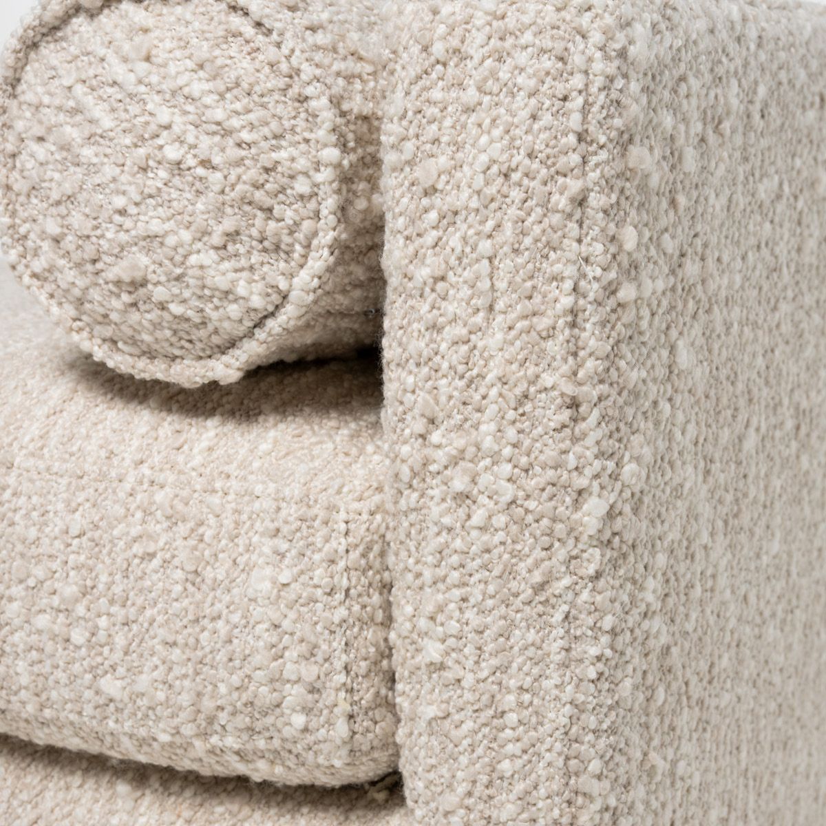 Marlow sittebenk (120x55x60) grovvevd krem/beige melert 