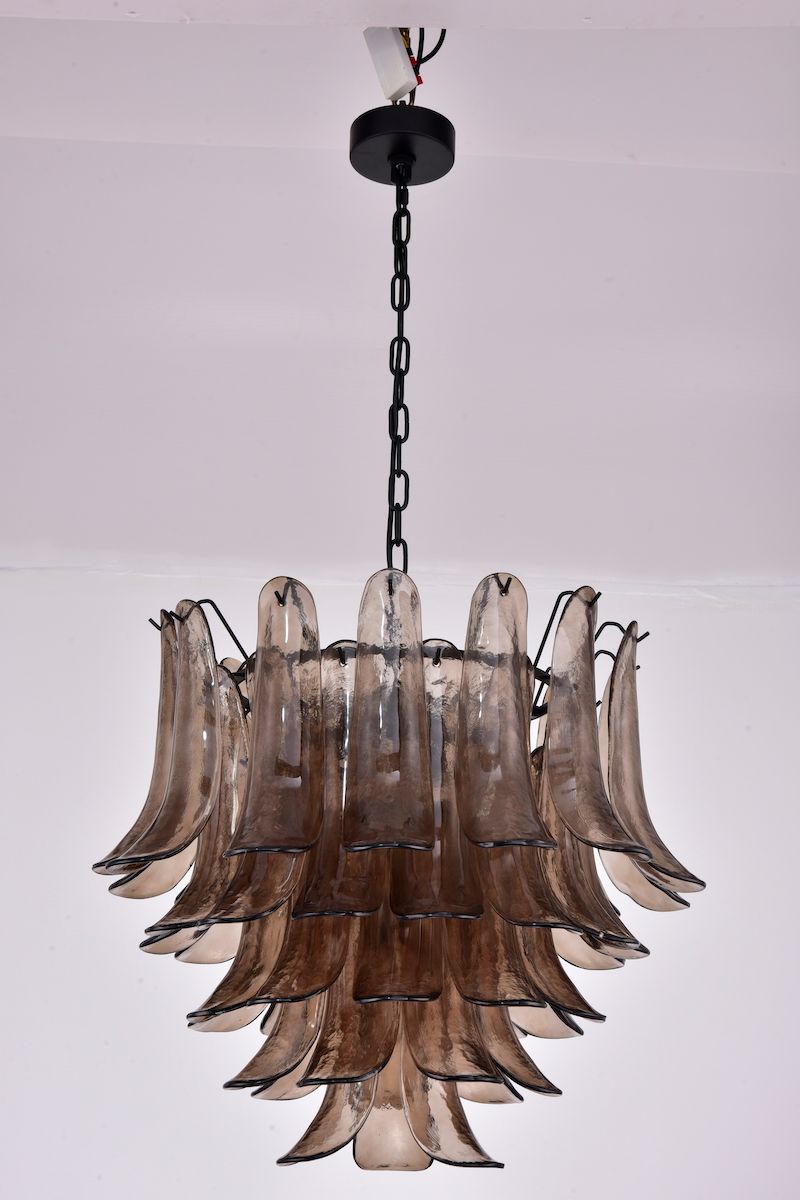 Fleur Chandelier  (55x60) smoked (brun) / sort