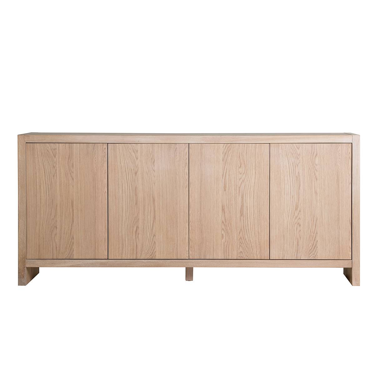 Mood skjenk fire skapdører (lys eik 180x40x80)