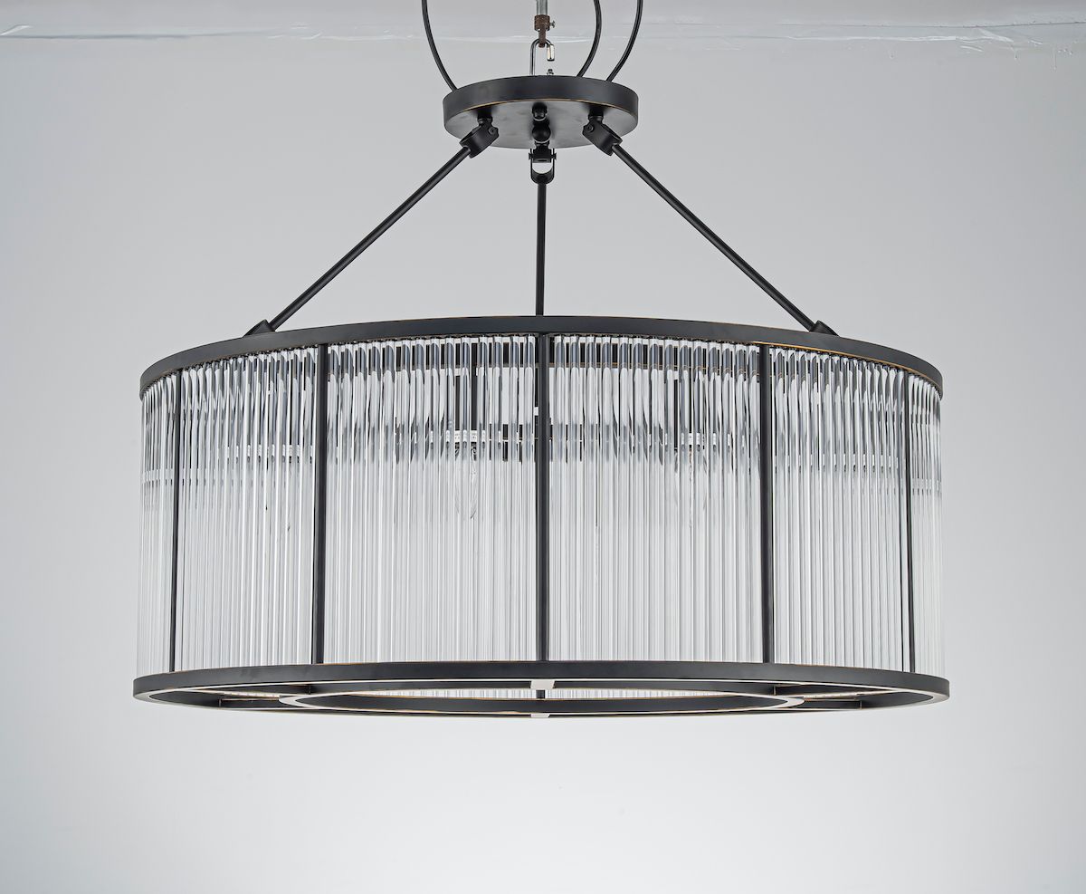 Céleste Chandelier (ø80) metall / klart glass