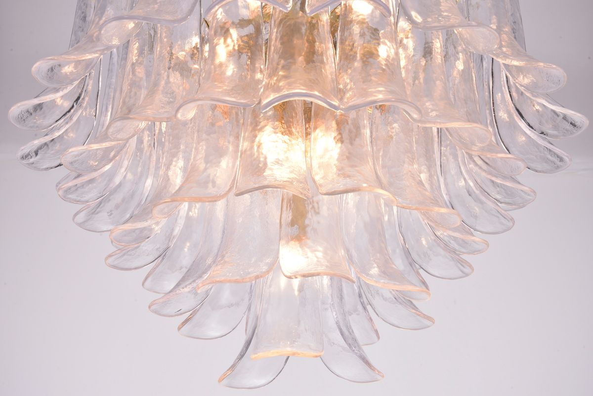 Fleur Chandelier  (55x60) klar / gull