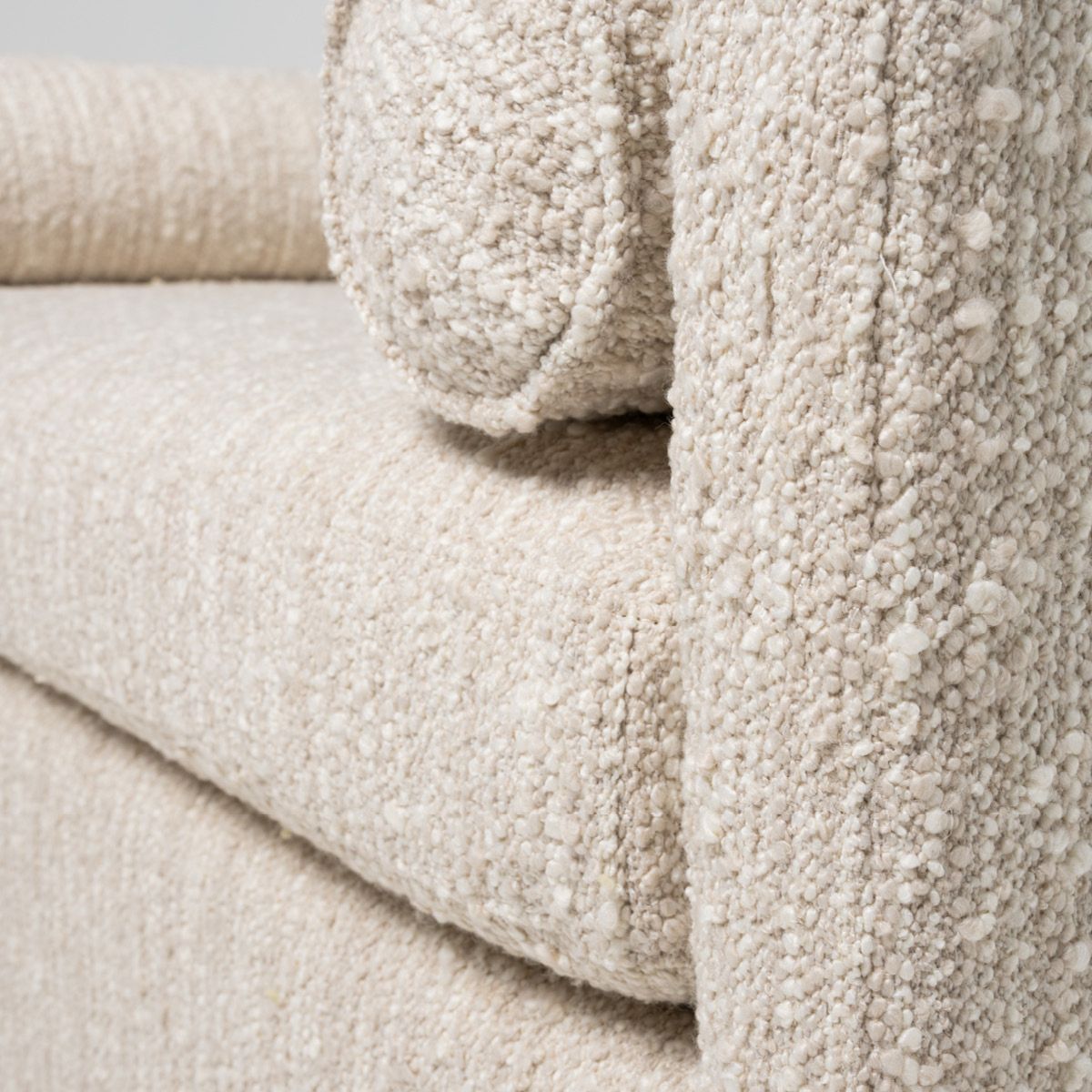 Marlow sittebenk (120x55x60) grovvevd krem/beige melert 