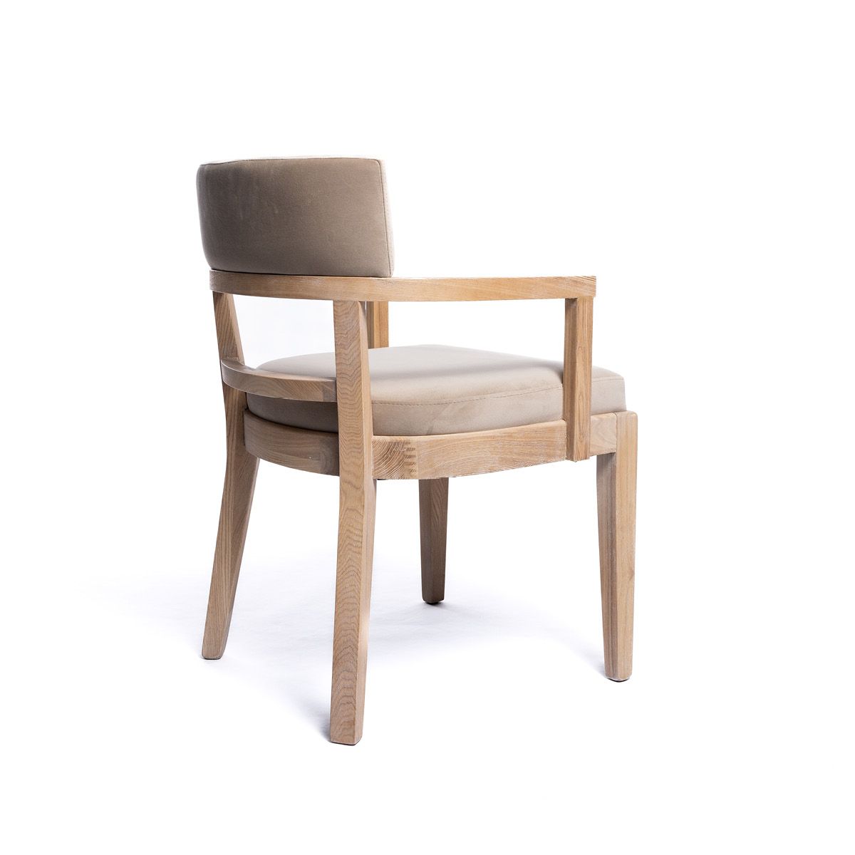 Cloud spisestol (Rush beige velour) lys eik ben
