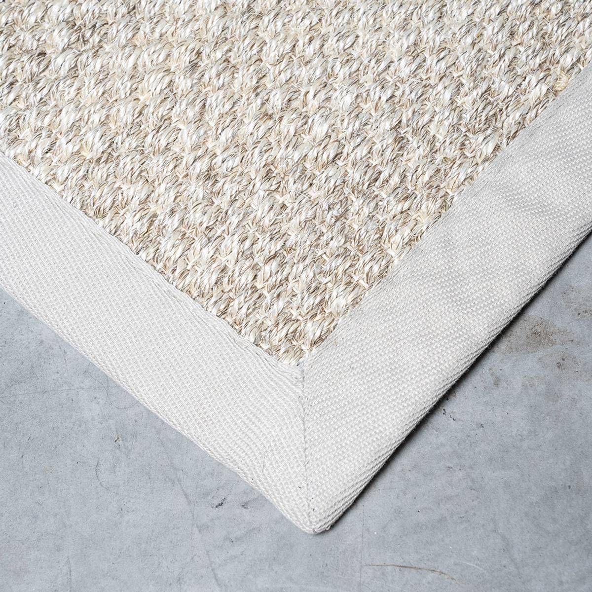 Sisal teppe (90x200 - Sand/beige kant)